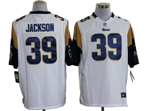 St. Louis Rams 39 steven jackson White Nike Game NFL jerseys